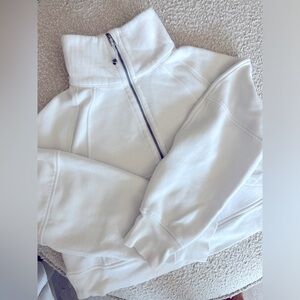 Lululemon funnel half zip cropped sweater